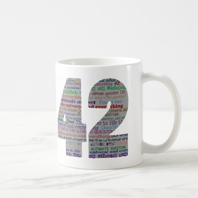 42: Die entscheidende Antwort Kaffeetasse (Rechts)