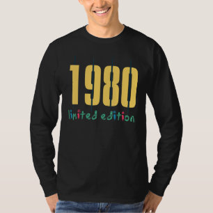 42. Geburtstag Ladys Mens 42 Jahre 1980 1 T-Shirt