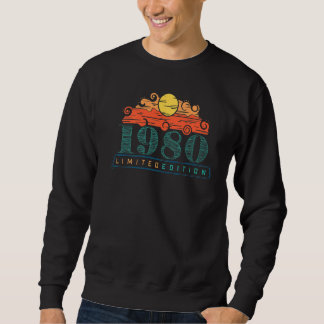 42. Geburtstag Ladys Mens 42 Jahre 1980 2 Sweatshirt
