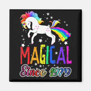 42. Geburtstag Magische Farting Unicorn Regenbogen Magnet