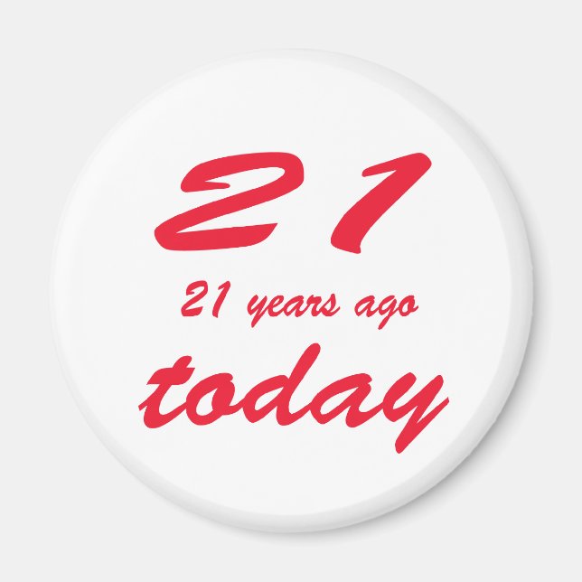 42. Geburtstag Magnet (Vorne)