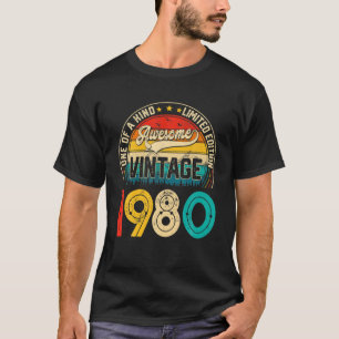 42. Geburtstag Vintage 1980 Limitierte Auflage 42. T-Shirt