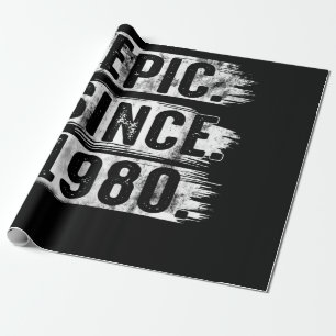 42. Geburtstag Vintage-Epik seit 1980 42 Jahre alt Geschenkpapier