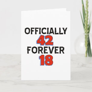 42. Geburtstagsdesigns Karte