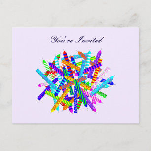 42. Geburtstagskarte Einladungspostkarte