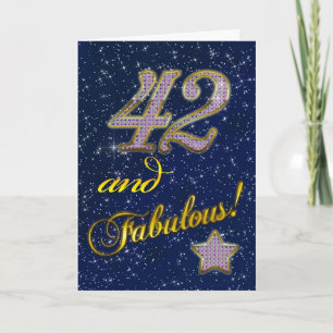 42. Geburtstagsparty Einladung