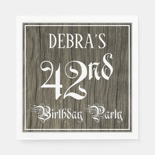 42. Geburtstagsparty - Extravagantes Drehbuch, Imi Serviette (Vorderseite)