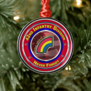 42. Infanterieabteilung Weihnachten halten Ornament Aus Metall