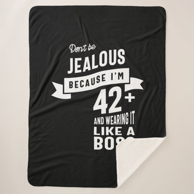 42 Jahre alt - 42. Geburtstag Funny Gift Sherpadecke (Vorderseite)