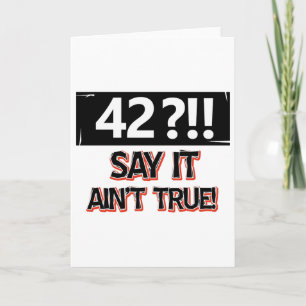 42 Jahre alt Karte