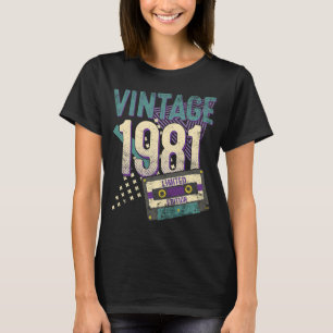 42 Jahre alt Vintage 1981 42. Geburtstag T-Shirt
