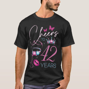 42 Jahre Alte 42. Geburtstagsparty Frauen Q T-Shirt