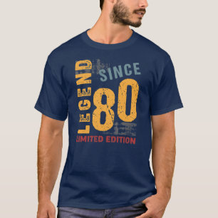 42 Jahre alte Vintage 1980 42. Geburtstag T-Shirt