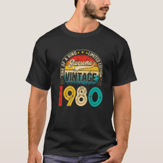 42 Jahre alter Tag Vintag 1980 Limited Edition 42  T-Shirt