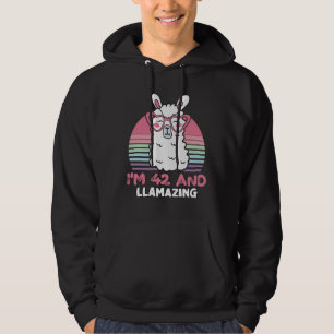42 Jahre altes Tageslicht am 42. Geburtstag Lama Hoodie