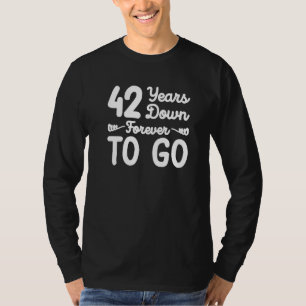 42 Jahre für immer bis zum 42. Hochzeitstag T-Shirt