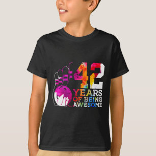 42 Jahre Phantastischer Bowling 42. Geburtstag T-Shirt