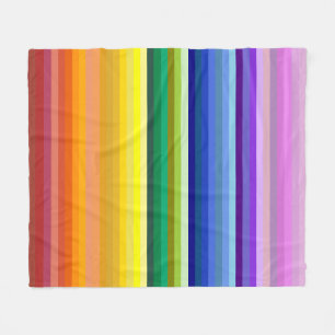 42 Regenbogenspektrum Fleecedecke