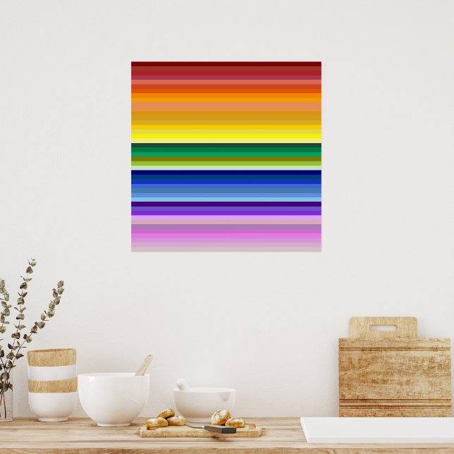 42 Regenbogenspektrum Poster (Küche)