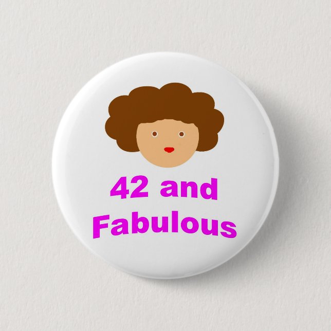 42 und fabelhaftes! button (Vorderseite)