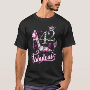 42 und fabelhaftes Glück 42. Geburtstagsparty Girl T-Shirt