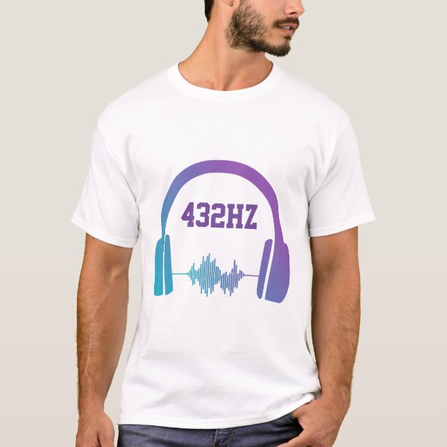 432hz Heilfrequenz T - Shirt (Vorderseite)