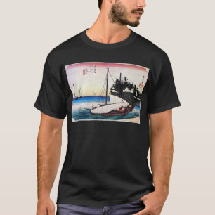 43. 桑 名 宿, 広 Kuwana-juku, Hiroshige, Ukiyo-e T-Shirt