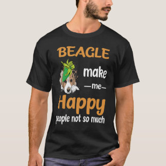 43 Beagle machen mich glücklich T-Shirt