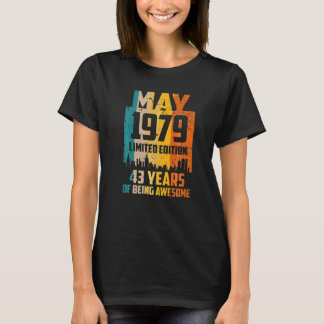 43. Geburtstag 43 Jahre Phantastisch seit Mai 1979 T-Shirt