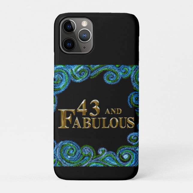 43. Geburtstag Case-Mate iPhone Hülle (Rückseite)