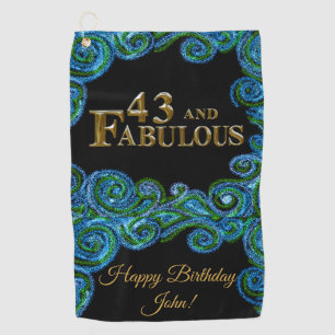 43. Geburtstag Golfhandtuch
