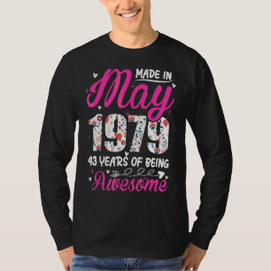 43. Geburtstag Phantastisch seit Mai 1979 T-Shirt