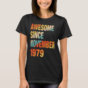 43. Geburtstag Phantastisch seit November 1979 43 T-Shirt