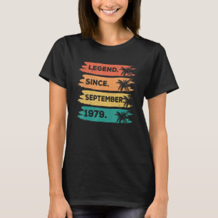 43. Geburtstag Retro Vintage Legende Seit Septembe T-Shirt