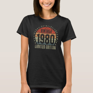 43. Geburtstag Vintag 1980 43 Jahre alt T-Shirt