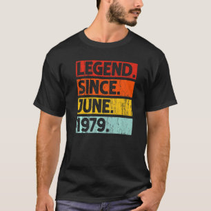 43. Geburtstagsfeier Seit Juni 1979 43 Jahre alt T-Shirt