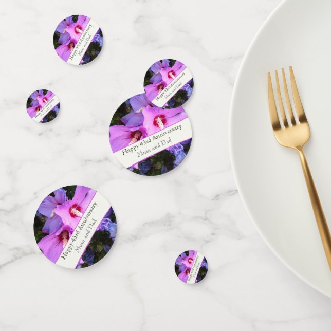 43. Hochzeitstag Konfetti (Gruppe)