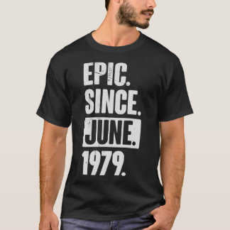 43 Jahre alt 43. Geburtstag Geschenk Epic Seit 19. T-Shirt