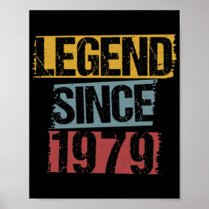 43 Jahre alt Vintage 1979 43. Geburtstag Poster