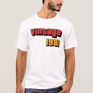 43 Jahre alte Geschenke Männer Frauen Vintag 1981 T-Shirt