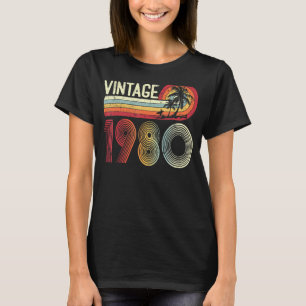 43 Jahre alte Männer Frauen Vintag 1980 Retro 43. T-Shirt