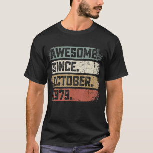 43 Jahre Phantastisch seit Oktober 1979 43. Geburt T-Shirt