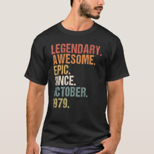 43 Jahre Phantastisch seit Oktober 1979 43. Geburt T-Shirt
