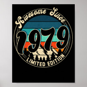 43 Jahre Vintag 43. Geburtstag 1979 Poster