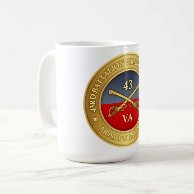 43rd Battalion, Virginia Cavalry (Mosby's Rangers) Kaffeetasse (Vorderseite Links)