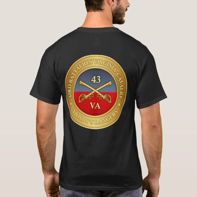 43rd Battalion, Virginia Cavalry (Mosby's Rangers) T-Shirt (Rückseite)