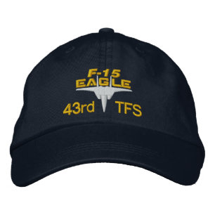 43TFS F-15 High Tech Eagle Golf Hat Bestickte Baseballkappe