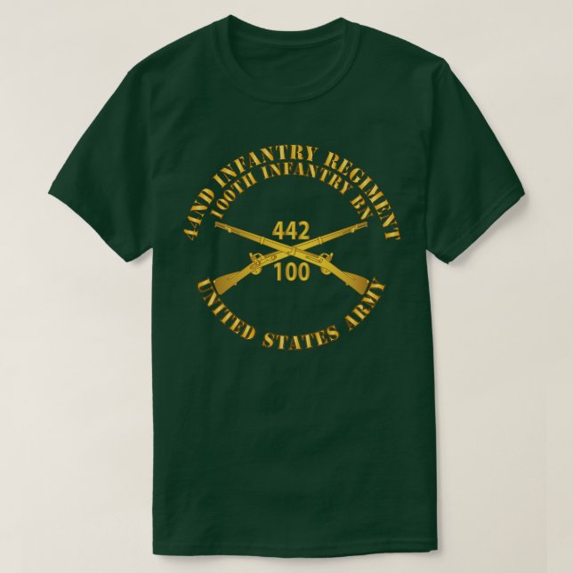 442. Infanterie-Regiment 100. Infanterieattalion T-Shirt (Design vorne)