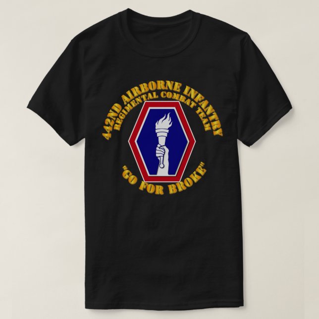 442. Infanteriekampfteam T-Shirt (Design vorne)
