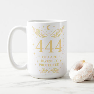 444 Angel Number Divinely Protected Unisex Kaffeetasse